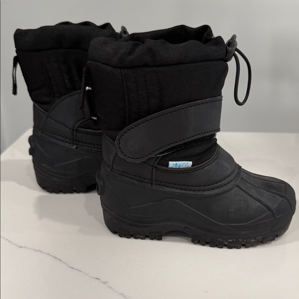 Black Toddler Winter Boots